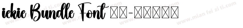 iekie Bundle Font 官方字体转换